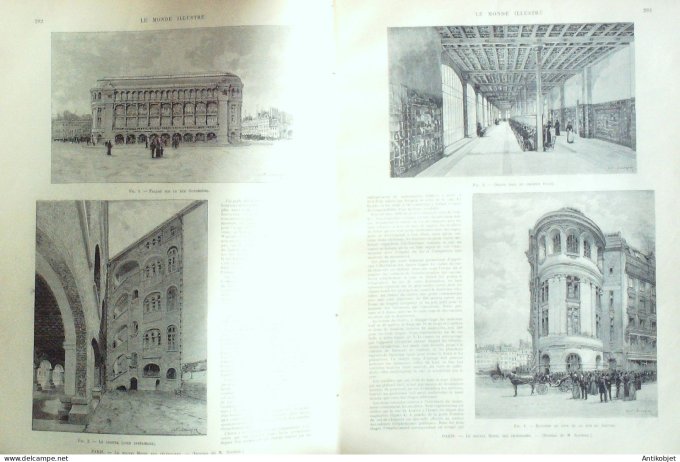 Le Monde illustré 1892 n°1858 Egypte Nil Suisse Fribourg Stemer Salpêtrière