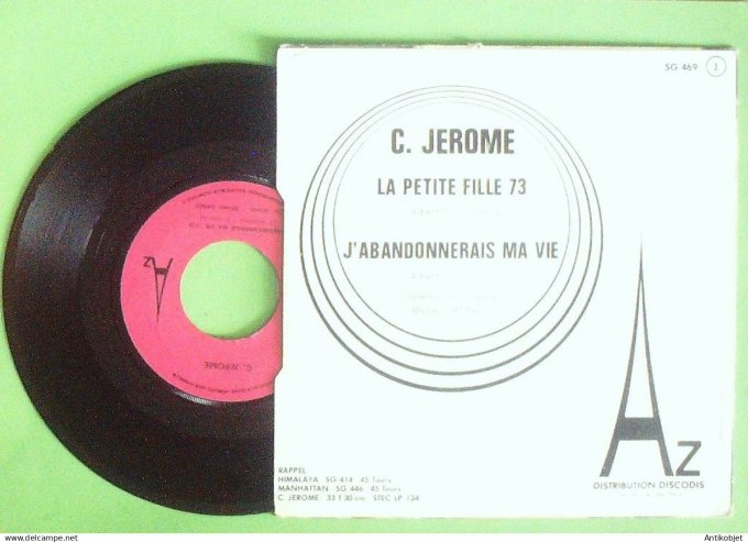 Jérôme Claude 45T SP La petite fille du feu 1973