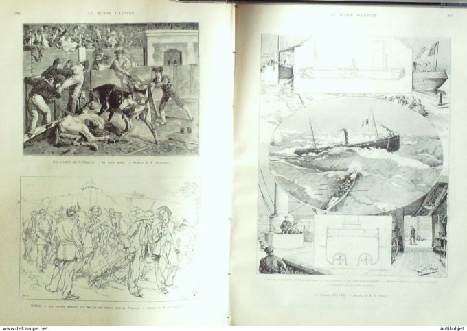 Le Monde illustré 1892 n°1858 Egypte Nil Suisse Fribourg Stemer Salpêtrière