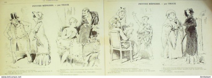 La Caricature 1882 #119 Mariage Dot Robida Heure du patissier Saro