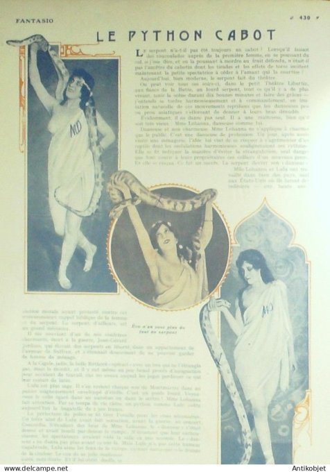 Fantasio 315 1920 Zambelli Willette Kuhn-Regnier Le Monnier Miarko Leclerc Tito