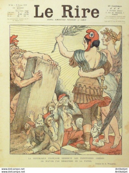 Le Rire 1919-02- 8 #   6 Journal humoristique Ed.Originale Leline