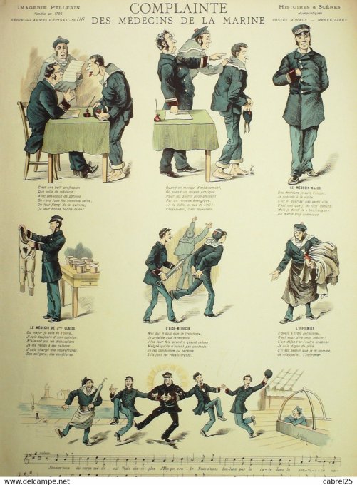 Complainte Des Medecins  de La Marine (Pellerin d'epinal) Gina L