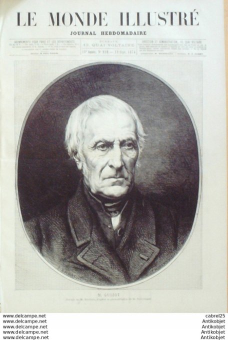 Le Monde illustré 1874 n°910 Dunkerque (62) Pontigny (89) Marennes (17) Espagne Puycerda