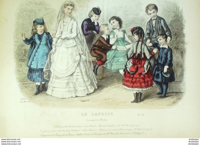 Le Caprice 1874 # 1025 Costumes enfants (Maison Plumeul)
