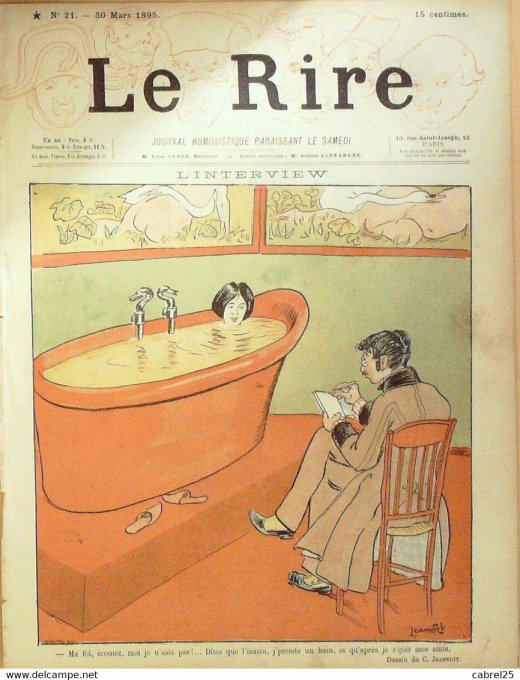Le Rire 1895 n° 21 Rowlandson Jeanniot Leguey Teller Dépaquit De Nezière