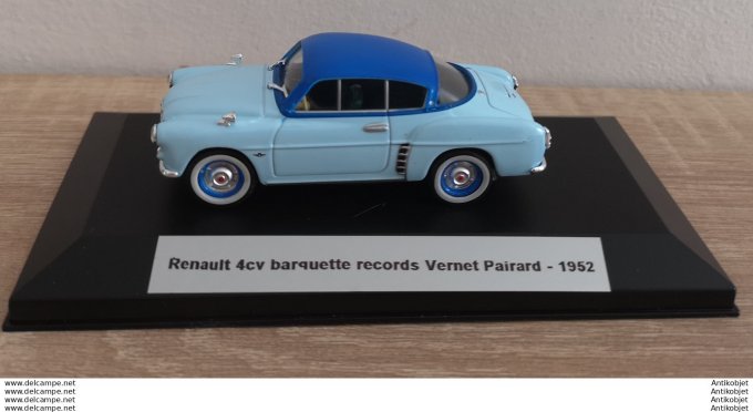 Renault 4cv Barquette records Vernet Pairard 1952