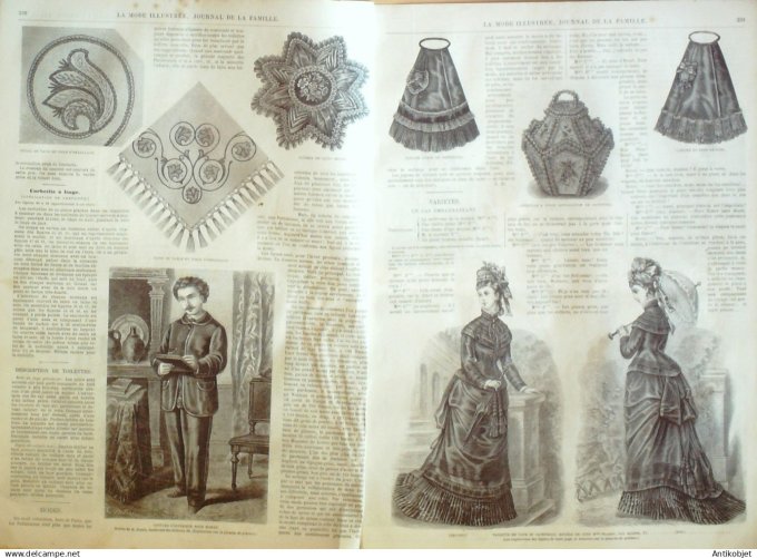 La Mode illustrée 1887 28è année complète reliée 52º (Amazone)