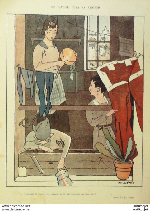 Le Rire 1919-02- 8 #   6 Journal humoristique Ed.Originale Leline