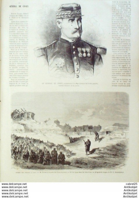 Le Monde illustré 1871 n°740 Pascal Grousset Gal Cissey Mal Mac Mahon Paris Pere Lachaise Quai Augus