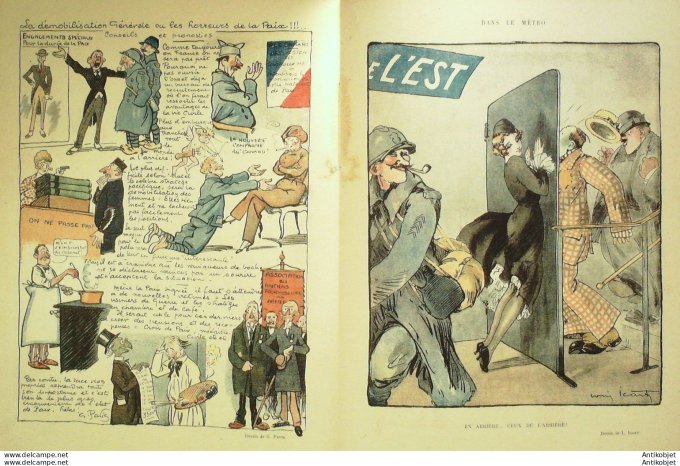 Le Rire 1919-02- 8 #   6 Journal humoristique Ed.Originale Leline