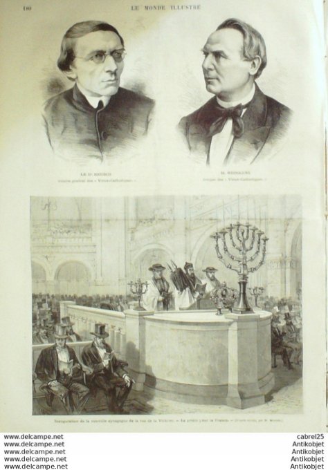 Le Monde illustré 1874 n°910 Dunkerque (62) Pontigny (89) Marennes (17) Espagne Puycerda