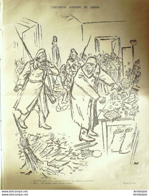 Le Rire 1919-02- 8 #   6 Journal humoristique Ed.Originale Leline