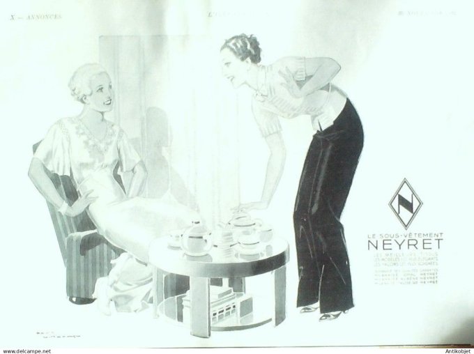 Publicité Lingerie Neyret 1935