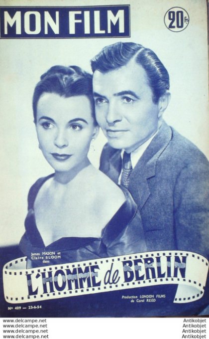 L'homme de Berlin James Mason Claire Bloom + Film