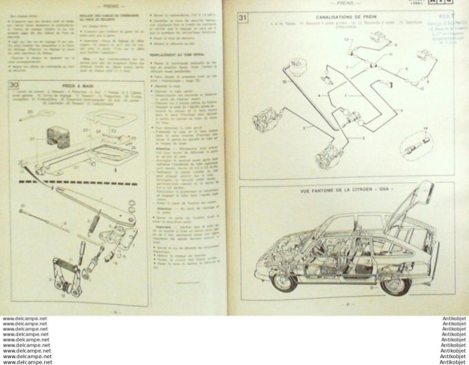 R.T Automobile Citroën Gsa Peugeot 504 & 604 V6   # 399