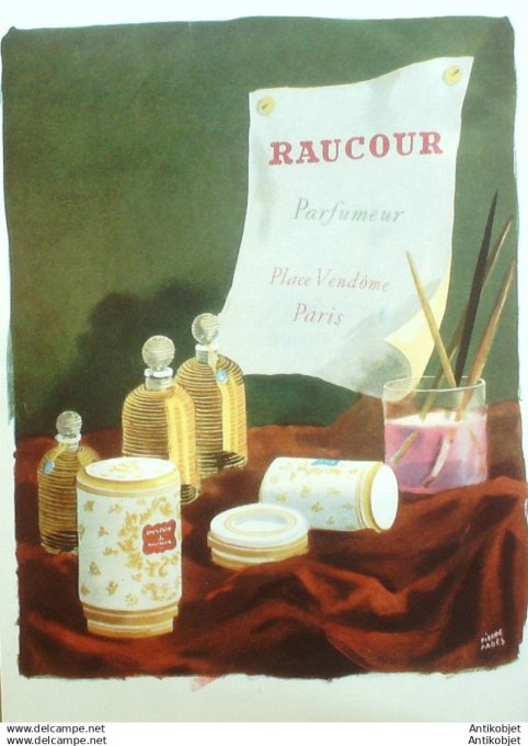 Publicite Cosmetique Raucour 1989