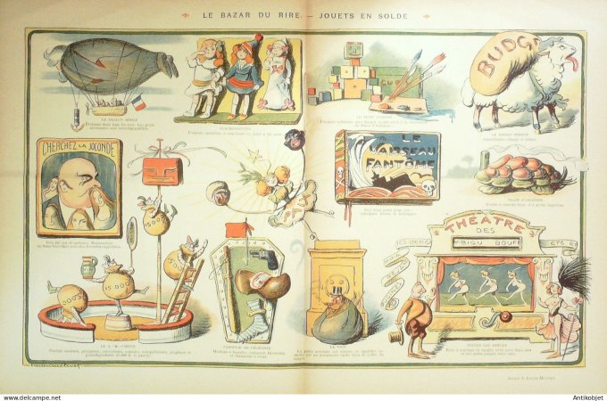 Le Rire 1912-01- 6 # 466 Journal humoristique Ed.Originale Me de Thebes
