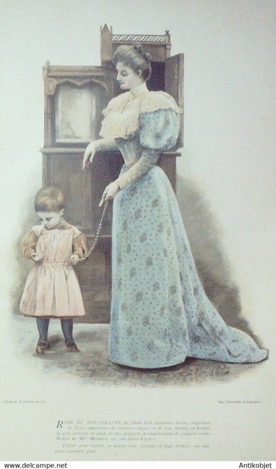 La Mode pratique 1893 # 24 Robe mousseline