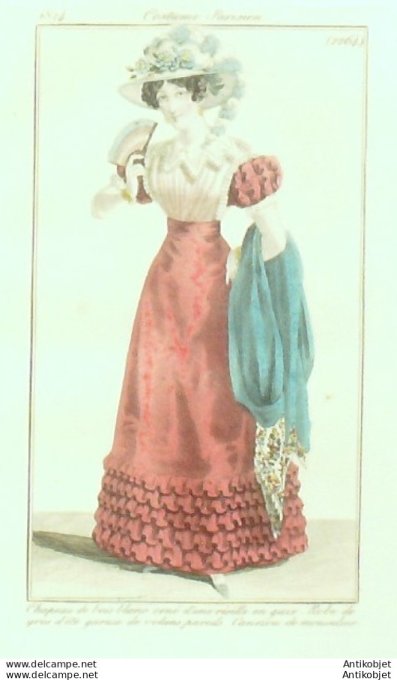 Costume Parisien 1824 # 2264 Robe de gros d'été