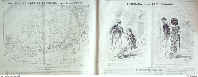 Le Journal Amusant 1880 # 1264 Le tonneau de cidre par Leonce Petit