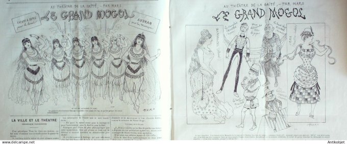 Le Journal Amusant 1884 # 1468 Les deux medecins par Leonce Petit