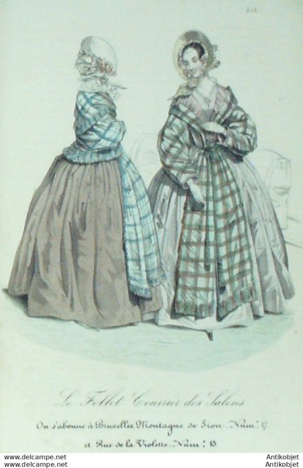 Gravure de mode Le Follet 1836 n°366