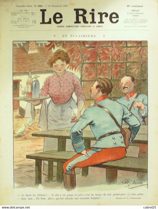 Le Rire 1913 n°561 Touraine Le Petit Korstes Guillaume Genty Laborde Gerbault