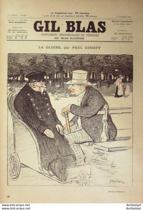 Gil Blas 1896 n°40 Paul GINISTY Maurice VAUCAIRE F.DESPORTES LE POSSEDE