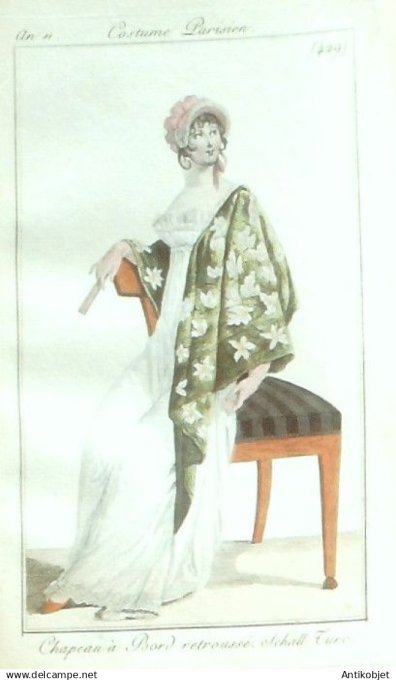 Costume Parisien 1802 an 10 # 429 (eau forte) Schall Turc