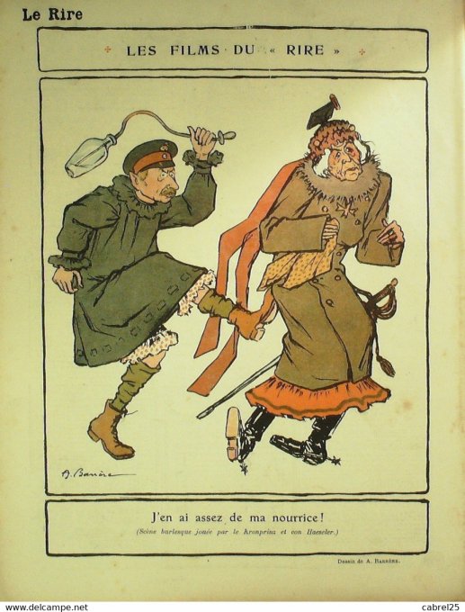 Le Rire Rouge 1916 n°  79 Guillaume Barrère Arnac Pavis Métivet Manfredini Ordner