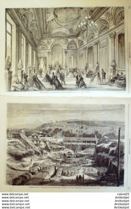 Le Monde illustré 1864 n°368 Martinique Fort-de-France Danemark Sunderburg Jules Lecomte