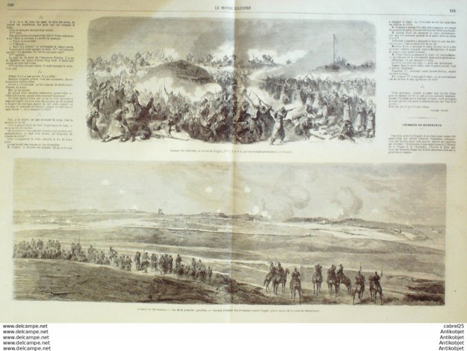 Le Monde illustré 1864 n°368 Martinique Fort-de-France Danemark Sunderburg Jules Lecomte