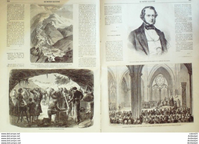 Le Monde illustré 1864 n°368 Martinique Fort-de-France Danemark Sunderburg Jules Lecomte