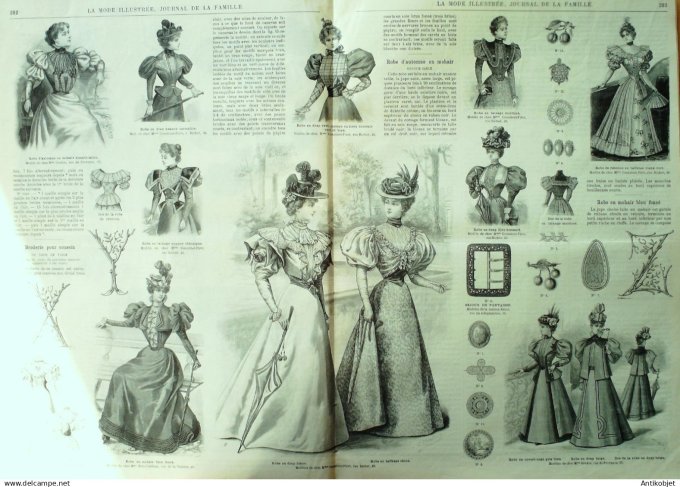 Mode illustree 1896 Lot de 10 journaux