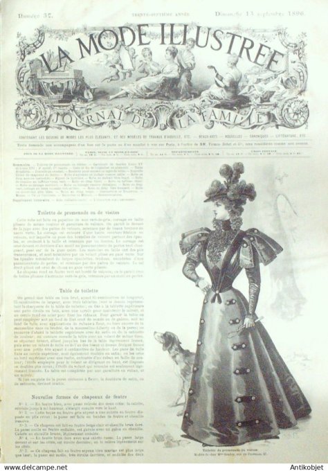 Mode illustree 1896 Lot de 10 journaux