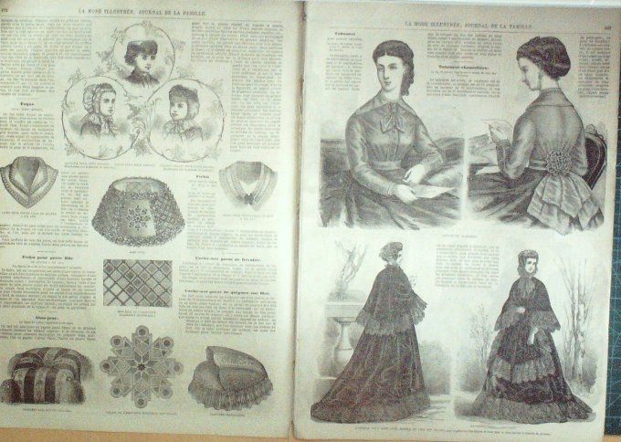 Journal Mode illustrée 1869 # 51 Paletot droit