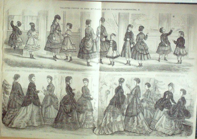 Journal Mode illustrée 1869 # 51 Paletot droit