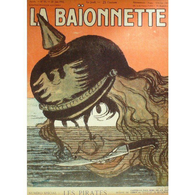 La Baionnette 1916 n°051 (Les pirates) HARLEY CAPPIELLO IRIBE LEROY