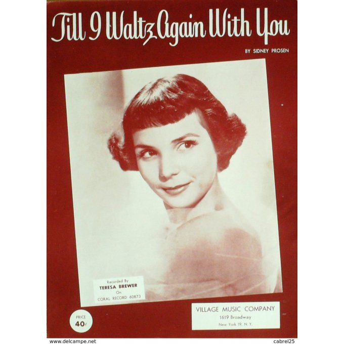 Brewer Till 9 Waltz Again With You 1952