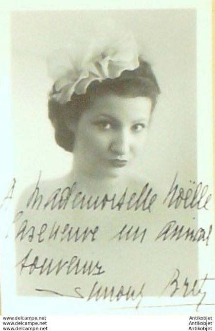 Brets Actrice Non Identifiée (Photo De Presse) Dédicacée