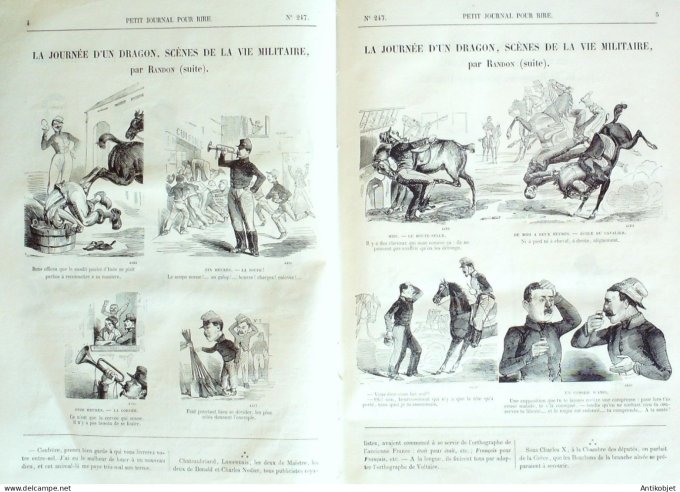 Petit journal pour Rire 1860 # 247 L'ete de La Saint-Martin Grevin
