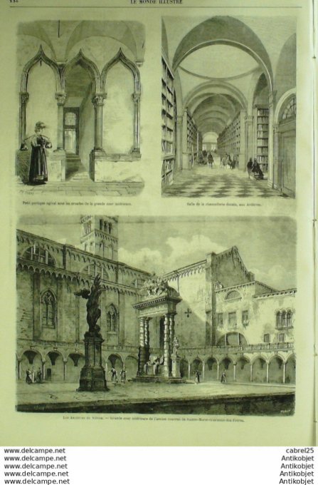 Le Monde illustré 1868 n°594 Pologne Rapperswyl Lannemezan (65) Versailles (78) Royan (17) Italie Ve