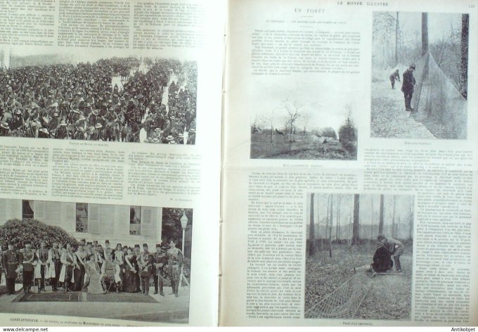 Le Monde illustré 1899 n°2217 Afrique-Sud Boers Transvaal Constantinople Souverains Monténégro Ivry 
