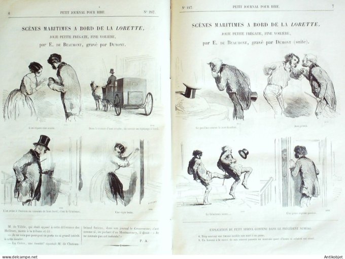 Petit journal pour Rire 1860 # 247 L'ete de La Saint-Martin Grevin