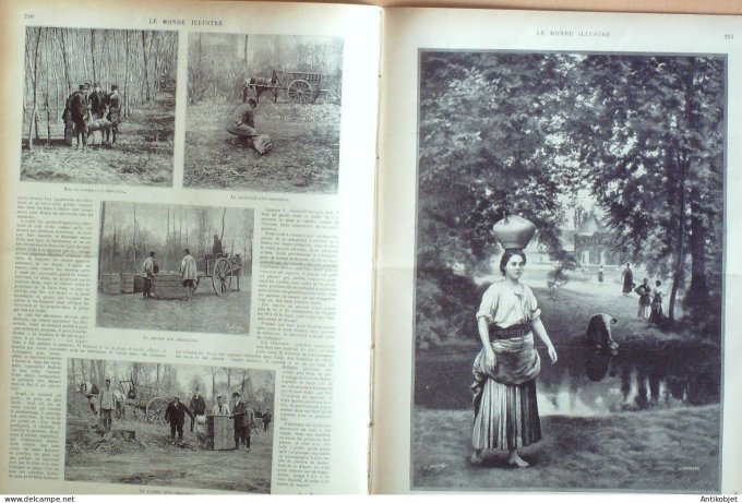 Le Monde illustré 1899 n°2217 Afrique-Sud Boers Transvaal Constantinople Souverains Monténégro Ivry 