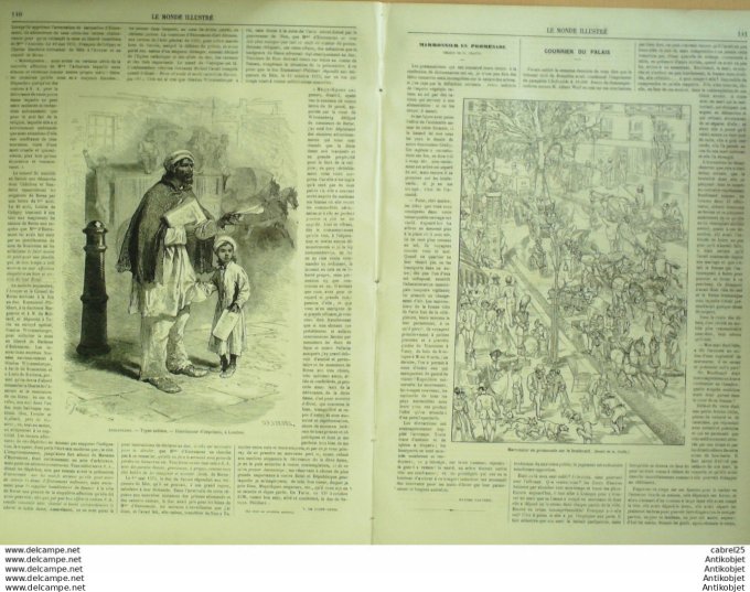 Le Monde illustré 1868 n°594 Pologne Rapperswyl Lannemezan (65) Versailles (78) Royan (17) Italie Ve