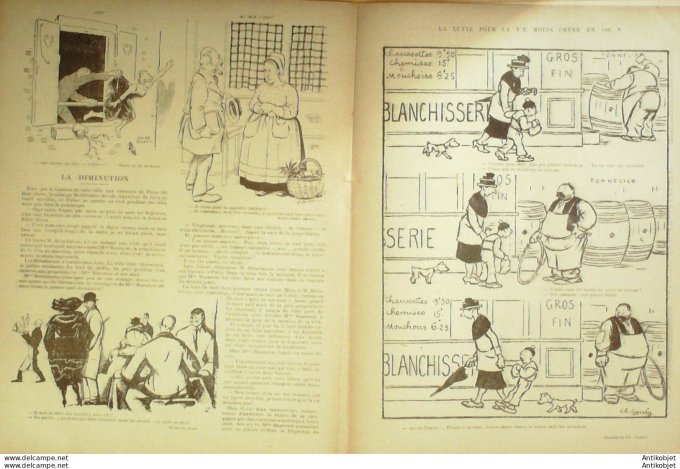 L'Assiette au beurre 1903 n°137 Les deux justices Steinlen Théophile