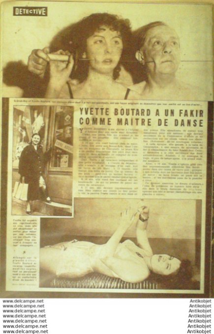 Détective 1955 # 472 Avignon Tullins Tournon Vichy Poët-Laval St Cyprien