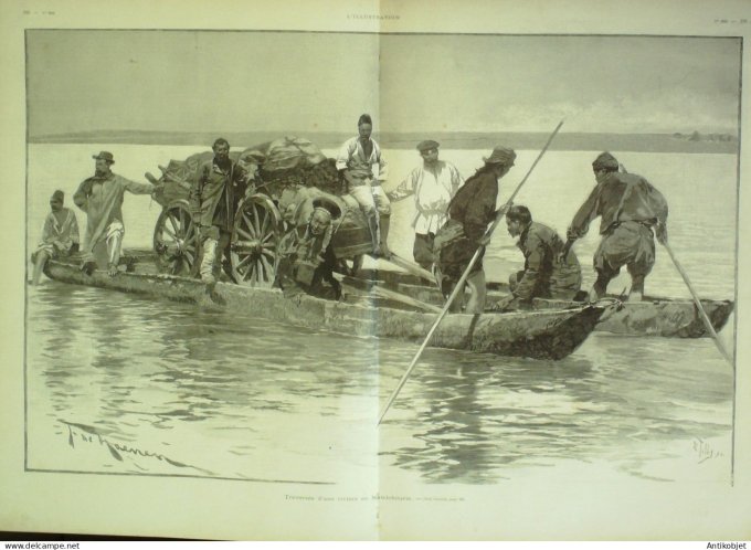 L'illustration 1897 n°2852 Afghanisthan Caboul Emir Abd-Er-Rahman Texas Galveston Eckmuhl Penmarch (